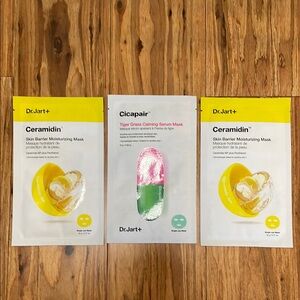 Dr. Jart+ Ceramidin and Cicapair Masks